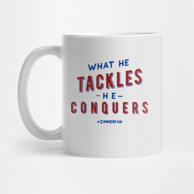 What he tackles, he conquers.  Fundraiser Design by Stars Hollow Mercantile